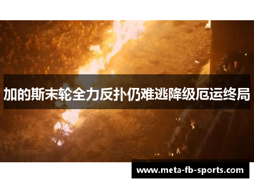 加的斯末轮全力反扑仍难逃降级厄运终局